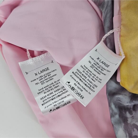 Mara Hoffman Tie Dye Lydia Abigail Strapless High Waist Bikini Swimsuit S - Picture 7 of 8